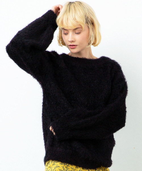 city（シティ）の「【CITY】《STUDIOUS別注》SHAGGY KNIT PO（ニット/セーター・レディース・ブラック/イエロー/ネイビー・1）」の20枚目の写真