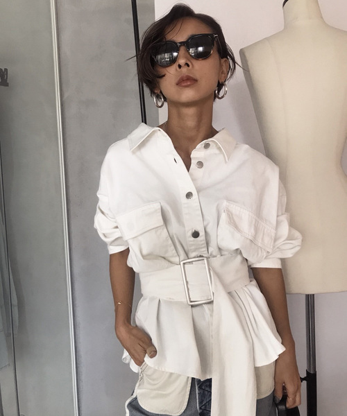 Ameri（アメリ）の「MILITARY SHIRT JACKET（ミリタリージャケット