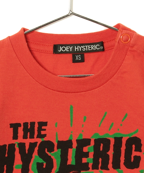 JOEY HYSTERIC(ジョーイヒステリック)の「WILD CHILD pt T-SH(Tシャツ/カットソー・キッズ・オレンジ/ブラック・SMALL/MEDIUM/X-SMALL)」の4枚目の写真