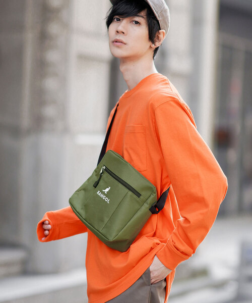 KANGOL（カンゴール）の「▽WEB限定 KANGOL/カンゴール MONO-MART別注 ミニショルダーバッグ（ショルダーバッグ・メンズ・ブラック/ベージュ/カーキ/ネイビー・FREE）」の3枚目の写真