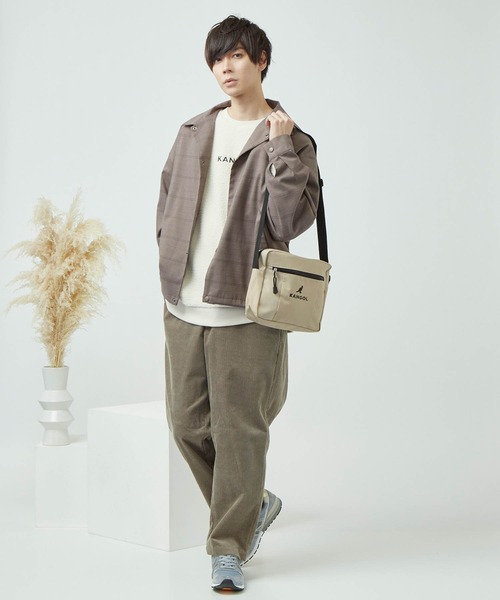 KANGOL（カンゴール）の「▽WEB限定 KANGOL/カンゴール MONO-MART別注 ミニショルダーバッグ（ショルダーバッグ・メンズ・ブラック/ベージュ/カーキ/ネイビー・FREE）」の11枚目の写真