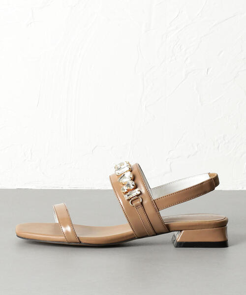 ODETTE E ODILE(オデットエオディール)の「OFC ビジューベルト サンダル20(サンダル・レディース・モカ/オフホワイト・36/37/35)」の7枚目の写真