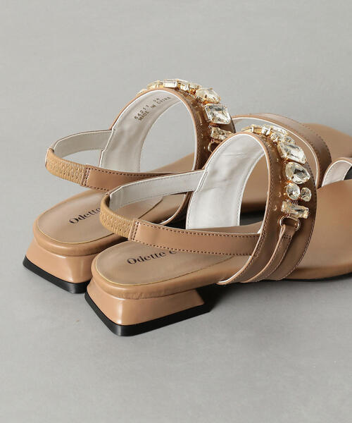 ODETTE E ODILE(オデットエオディール)の「OFC ビジューベルト サンダル20(サンダル・レディース・モカ/オフホワイト・36/37/35)」の9枚目の写真