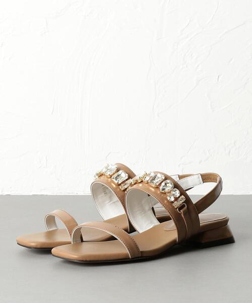 ODETTE E ODILE(オデットエオディール)の「OFC ビジューベルト サンダル20(サンダル・レディース・モカ/オフホワイト・36/37/35)」の8枚目の写真