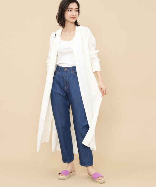 Adam Et Rope アダムエロペ の フランダースリネンシャツワンピース シャツワンピース Wear