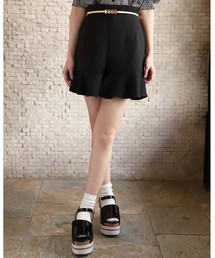 one after another NICE CLAUP | ベルト付きフリルショートパンツ(その他パンツ)
