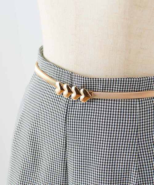one after another NICE CLAUP（ワンアフターアナザーナイスクラップ）の「ベルト付きフリルショートパンツ（その他パンツ・レディース・ブラック/ブラウン/チェック・FREE）」の20枚目の写真