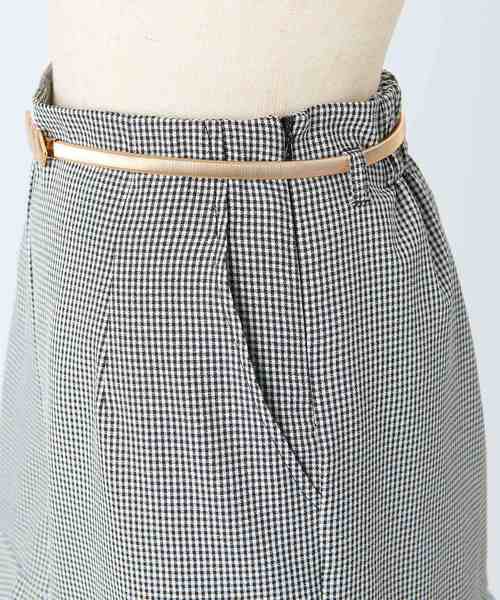 one after another NICE CLAUP（ワンアフターアナザーナイスクラップ）の「ベルト付きフリルショートパンツ（その他パンツ・レディース・ブラック/ブラウン/チェック・FREE）」の22枚目の写真