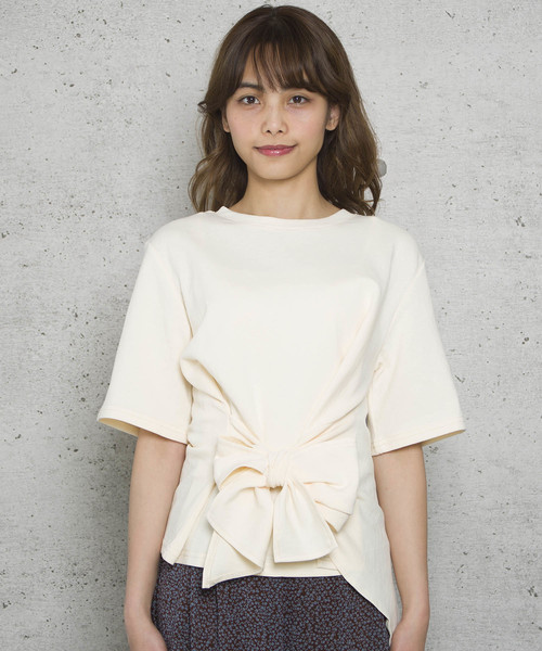 LUGG NAGG(ラグナグ)の「【Jewelobe/ ジュエローブ】ウエストマーク Tシャツ(Tシャツ/カットソー・レディース・グリーン/ピンク/ベージュ/オフホワイト・FREE)」の12枚目の写真
