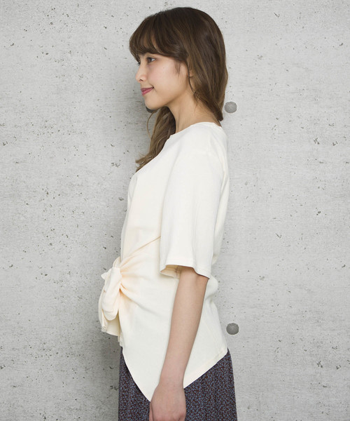 LUGG NAGG(ラグナグ)の「【Jewelobe/ ジュエローブ】ウエストマーク Tシャツ(Tシャツ/カットソー・レディース・グリーン/ピンク/ベージュ/オフホワイト・FREE)」の6枚目の写真