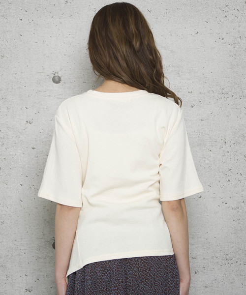 LUGG NAGG(ラグナグ)の「【Jewelobe/ ジュエローブ】ウエストマーク Tシャツ(Tシャツ/カットソー・レディース・グリーン/ピンク/ベージュ/オフホワイト・FREE)」の7枚目の写真