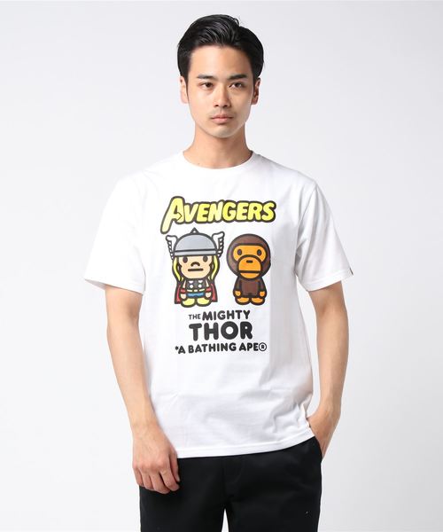 クリアランス卸売 Bape Marvel Milo Mighty Thor Tee M Tシャツ カットソー A Bathing Ape アベイシングエイプ のファッション ショップ Bmti Uz