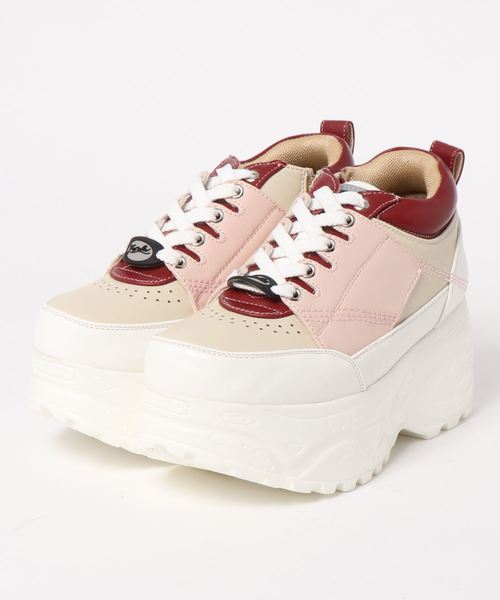 YOSUKE(ヨースケ)の「「YOSUKE/ヨースケ」スタンダードモデル厚底レースアップスニーカー(スニーカー・レディース・ブラック/ホワイト系その他/ブラック系その他/ホワイト系その他2/マルチ/ベージュ系その他/ブラック×ピンク/その他/ホワイト×ブラック/クリアブラック/シルバー系その他/ベージュ/ネイビー/ワイン/ブラック系その他3/シルバー/シャンパン・23/24/22.5/24.5/23.5/25)」の10枚目の写真