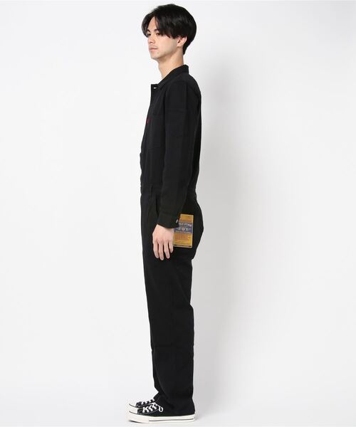 Lazar(ラザル)の「Denim Wide Jumpsuit/デニム ワイド ジャンプスーツ ツナギ/ユニセック対応(つなぎ/オールインワン・メンズ・ブラック/ブルー/ネイビー・M/L/XL)」の5枚目の写真