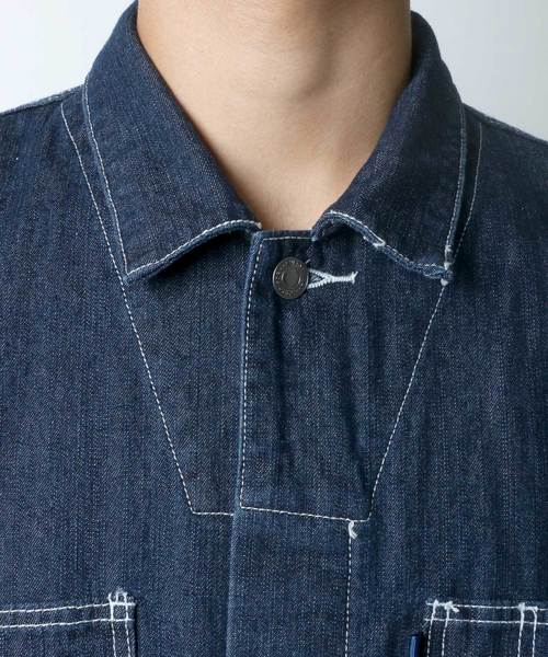 Lazar(ラザル)の「Denim Wide Jumpsuit/デニム ワイド ジャンプスーツ ツナギ/ユニセック対応(つなぎ/オールインワン・メンズ・ブラック/ブルー/ネイビー・M/L/XL)」の21枚目の写真