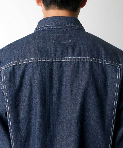 Lazar(ラザル)の「Denim Wide Jumpsuit/デニム ワイド ジャンプスーツ ツナギ/ユニセック対応(つなぎ/オールインワン・メンズ・ブラック/ブルー/ネイビー・M/L/XL)」の16枚目の写真