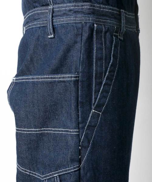 Lazar(ラザル)の「Denim Wide Jumpsuit/デニム ワイド ジャンプスーツ ツナギ/ユニセック対応(つなぎ/オールインワン・メンズ・ブラック/ブルー/ネイビー・M/L/XL)」の15枚目の写真