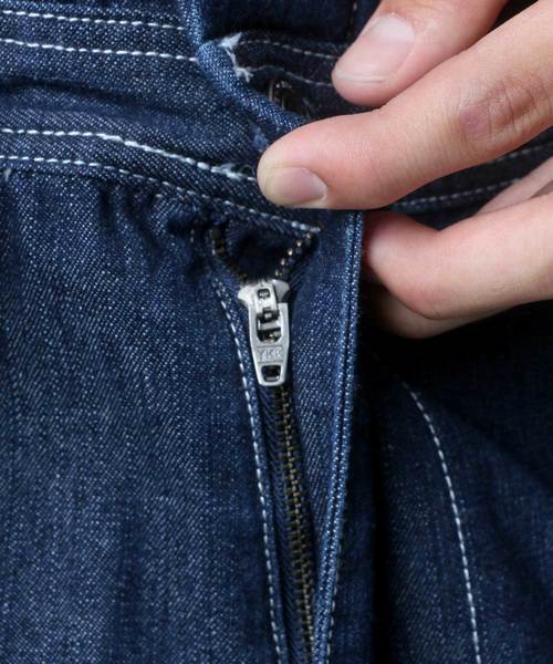 Lazar(ラザル)の「Denim Wide Jumpsuit/デニム ワイド ジャンプスーツ ツナギ/ユニセック対応(つなぎ/オールインワン・メンズ・ブラック/ブルー/ネイビー・M/L/XL)」の10枚目の写真