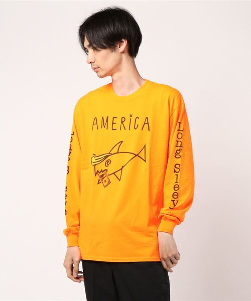 Nuggets（ナゲッツ）の「NUGGETS AMERICA L/S TEE 1（Tシャツ/カットソー・メンズ・ブラック/ホワイト/オレンジ系その他/ピンク・LARGE/X-LARGE/MEDIUM）」の4枚目の写真