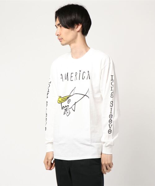 Nuggets（ナゲッツ）の「NUGGETS AMERICA L/S TEE 1（Tシャツ/カットソー・メンズ・ブラック/ホワイト/オレンジ系その他/ピンク・LARGE/X-LARGE/MEDIUM）」の2枚目の写真