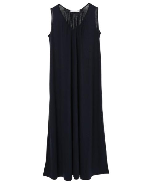 AMERICAN HOLIC（アメリカンホリック）の「Vネックギャザーマキシワンピース　＊（ワンピース・レディース・チャコールグレー/ネイビー/ブラウン・M/L）」の15枚目の写真