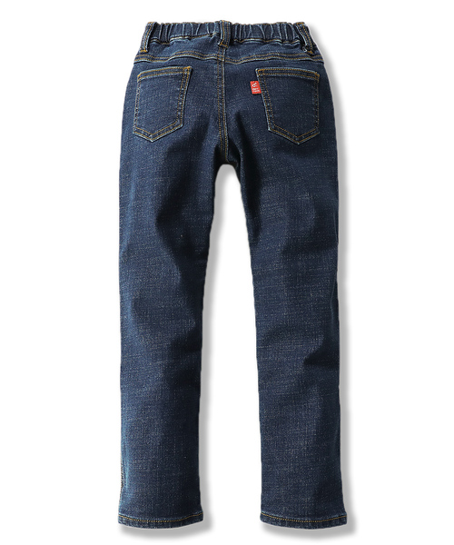 devirock(デビロック)の「楽デニム ストレートデニム(デニムパンツ・キッズ・ネイビー/サックスブルー/ブルー系その他/ワンウォッシュ・80cm/90cm/95cm/110cm/100cm/120cm/130cm/140cm/150cm/160cm)」の10枚目の写真