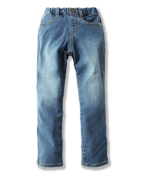 devirock(デビロック)の「楽デニム ストレートデニム(デニムパンツ・キッズ・ネイビー/サックスブルー/ブルー系その他/ワンウォッシュ・80cm/90cm/95cm/110cm/100cm/120cm/130cm/140cm/150cm/160cm)」の19枚目の写真