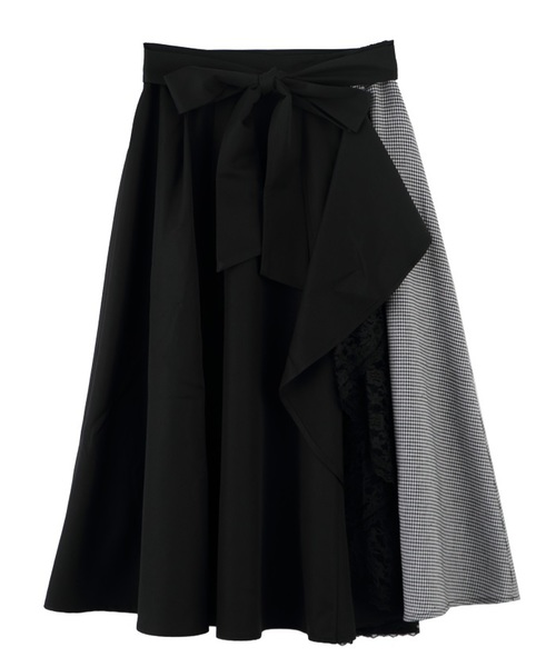 美品 axes femme AXES-X アクシーズエックス スーツ ブラック 扇子×紅葉刺繍セーラーブラウス[品番：IGAW0005272]｜axes femme