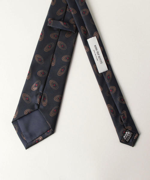 WORK TRIP OUTFITS GREEN LABEL RELAXING（ワークトリップアウトフィッツグリーンレーベル リラクシング）の「【WORK TRIP OUTFITS】PE ウォッシャブル 8.0 コモン2 ネクタイ 19F（ネクタイ・メンズ・ダークブラウン/ネイビー・FREE）」の5枚目の写真
