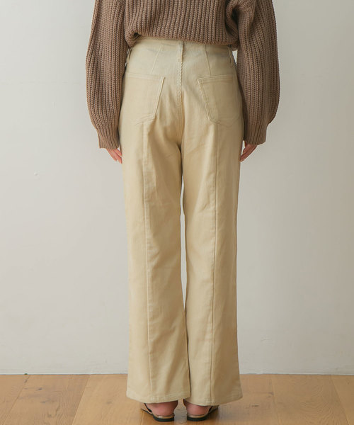 rectangle（レクタングル）の「センタースリットコーデュロイワイドパンツ（その他パンツ・レディース・ブラック/パープル/ブラウン/アイボリー/ライトベージュ・MEDIUM/LARGE）」の11枚目の写真