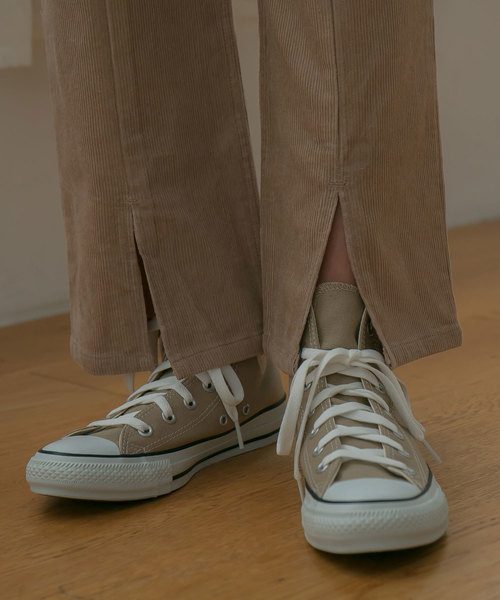 rectangle（レクタングル）の「センタースリットコーデュロイワイドパンツ（その他パンツ・レディース・ブラック/パープル/ブラウン/アイボリー/ライトベージュ・MEDIUM/LARGE）」の15枚目の写真