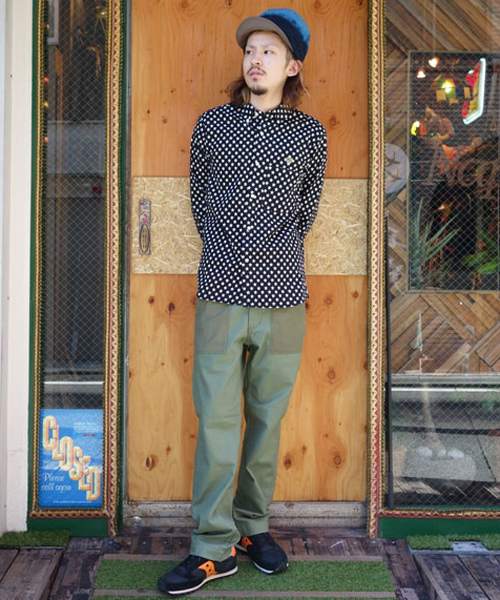 ALDIES(アールディーズ)の「【SPACELORZ】FATIGUE NARROW PANTS ワークパンツ(カーゴパンツ・メンズ・ブラック/オリーブ/カモフラージュ・MEDIUM/SMALL/LARGE)」の3枚目の写真