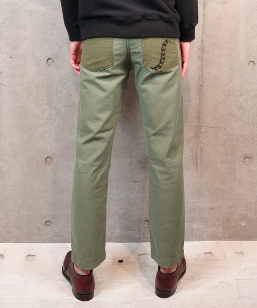 ALDIES(アールディーズ)の「【SPACELORZ】FATIGUE NARROW PANTS ワークパンツ(カーゴパンツ・メンズ・ブラック/オリーブ/カモフラージュ・MEDIUM/SMALL/LARGE)」の4枚目の写真
