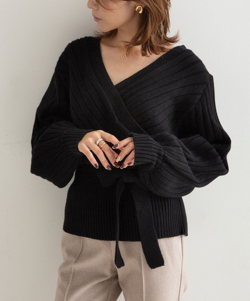 rectangle(レクタングル)の「カシュクールニット(ニット/セーター)」 WEAR rectangle(レクタングル)の「カシュクールニット(ニット/セーター)」 WEAR