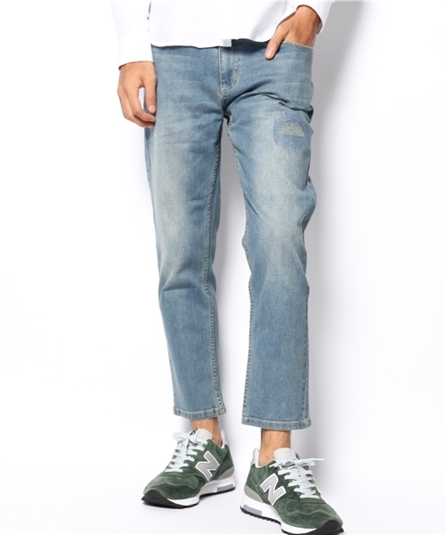 WEGO（ウィゴー）の「WEGO/ダメージアンクルデニムパンツ（デニムパンツ・メンズ・インディゴブルー/ダークインディゴブルー・LARGE/MEDIUM）」の14枚目の写真