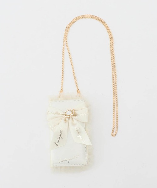 Lodispotto ロディスポット の ビジューリュバンフリルスマホケース スマホケース カバー Wear