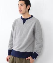 LOOPWHEELER | LOOPWHEELER×BEAMS PLUS / 別注 アスレチック 2トーン クルーネック スウェット(スウェット)