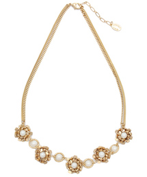 AMERICAN RAG CIE | コットンパールフラワーネックレス/201-AKZ-TMAR106(ネックレス)