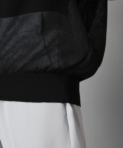 LOWRYS FARM（ローリーズファーム）の「シアークループルオーバー　867479（ニット/セーター・レディース・ブラック/ベージュ/ミント・FREE）」の9枚目の写真