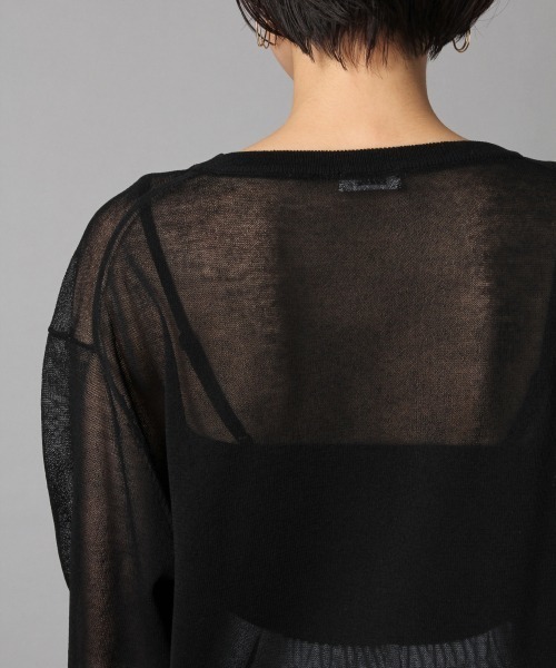 LOWRYS FARM（ローリーズファーム）の「シアークループルオーバー　867479（ニット/セーター・レディース・ブラック/ベージュ/ミント・FREE）」の10枚目の写真