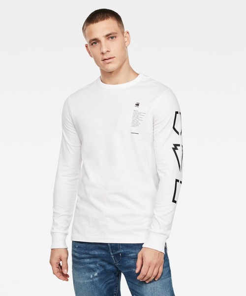G-STAR（ジースター）の「Multi Arm GR Shield T-Shirt（Tシャツ/カットソー・メンズ・ホワイト・SMALL/MEDIUM/LARGE/X-SMALL/XX-SMALL/X-LARGE）」の4枚目の写真
