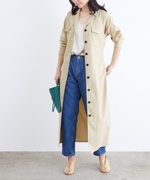 ADAM ET ROPE' | ワークシャツワンピースガウン(ワンピース)