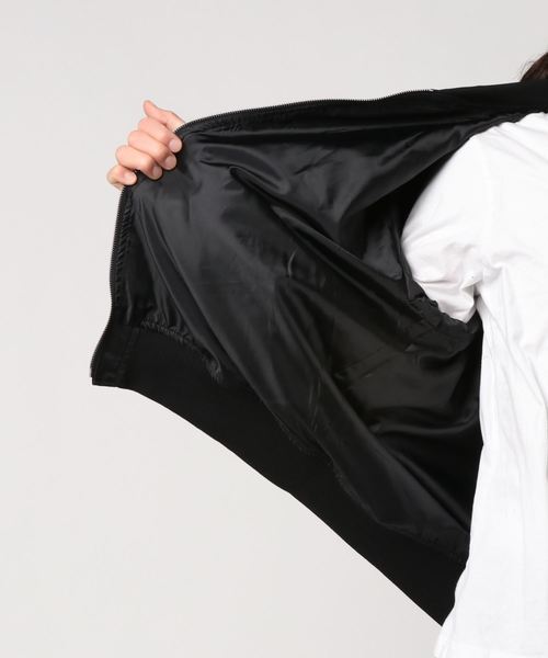 WEGO（ウィゴー）の「WEGO/GirlビッグシルエットMA-1（MA-1・メンズ・ホワイト/ブラック・MEDIUM/LARGE）」の8枚目の写真