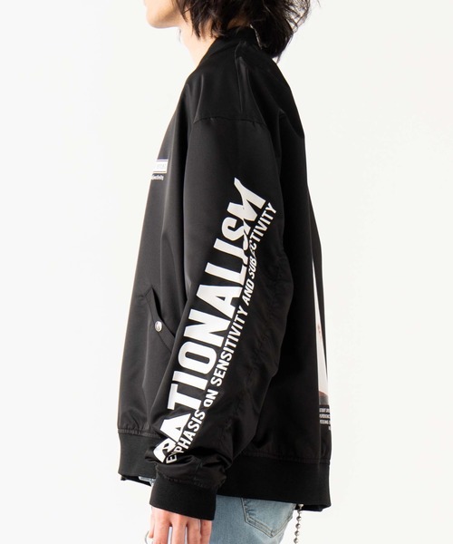 WEGO（ウィゴー）の「WEGO/GirlビッグシルエットMA-1（MA-1・メンズ・ホワイト/ブラック・MEDIUM/LARGE）」の19枚目の写真