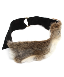 新品タグ付き　goa ゴア　牛皮　ラビットファー　ファーベルト goa（ゴア）の「ラビットファーベルト（ベルト）」 - WEAR