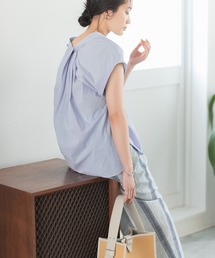 ADAM ET ROPE' | バックツイストノースリーブシャツ(シャツ/ブラウス)