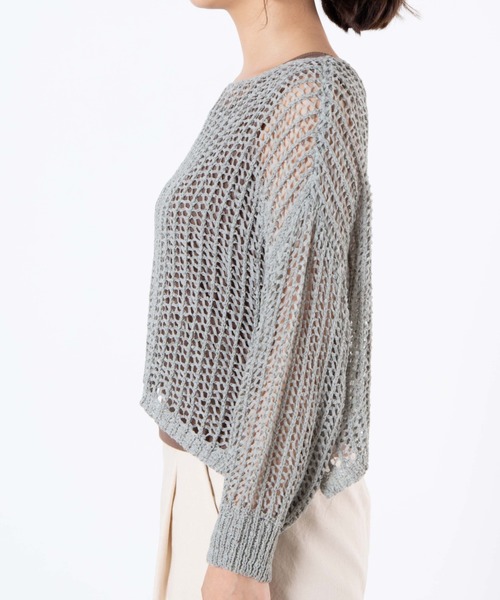 WEGO（ウィゴー）の「WEGO/透かし編みセーター（ニット/セーター・レディース・グリーン系その他/ホワイト・FREE）」の13枚目の写真