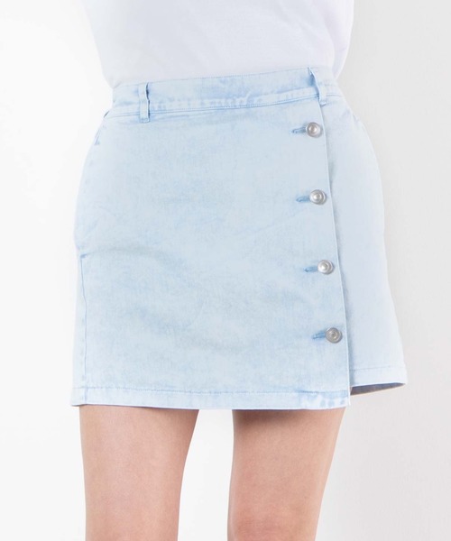 WEGO(ウィゴー)の「WEGO/カラーケミカルミニスカパン(スカート・レディース・ブラック/ブルー/グリーン・FREE)」の1枚目の写真