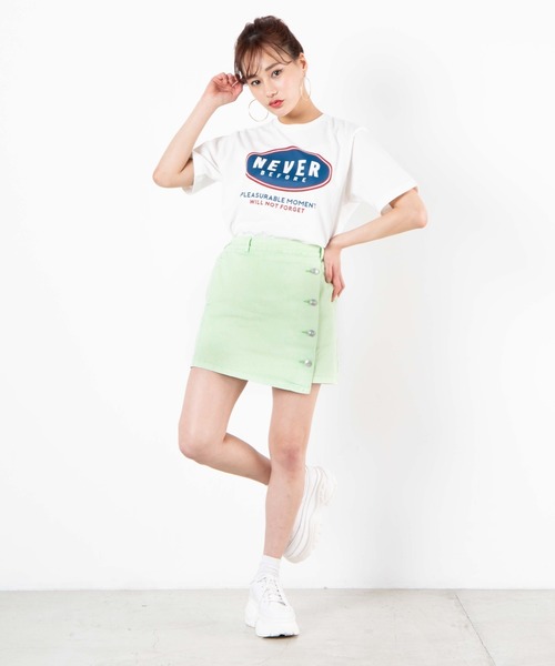 WEGO(ウィゴー)の「WEGO/カラーケミカルミニスカパン(スカート・レディース・ブラック/ブルー/グリーン・FREE)」の7枚目の写真