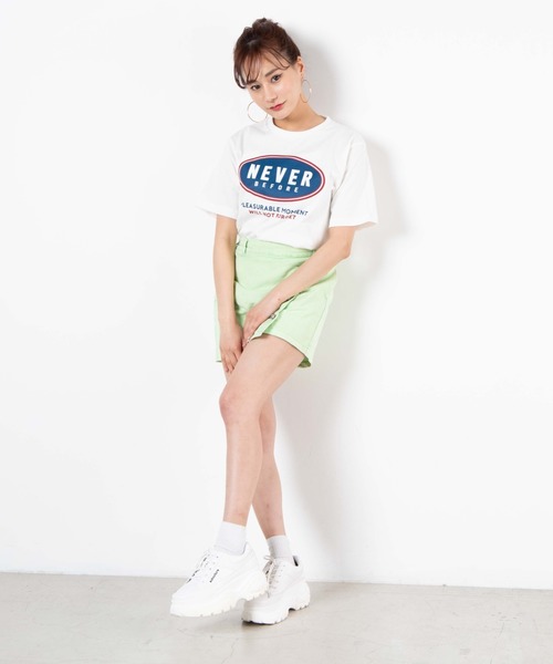 WEGO(ウィゴー)の「WEGO/カラーケミカルミニスカパン(スカート・レディース・ブラック/ブルー/グリーン・FREE)」の9枚目の写真